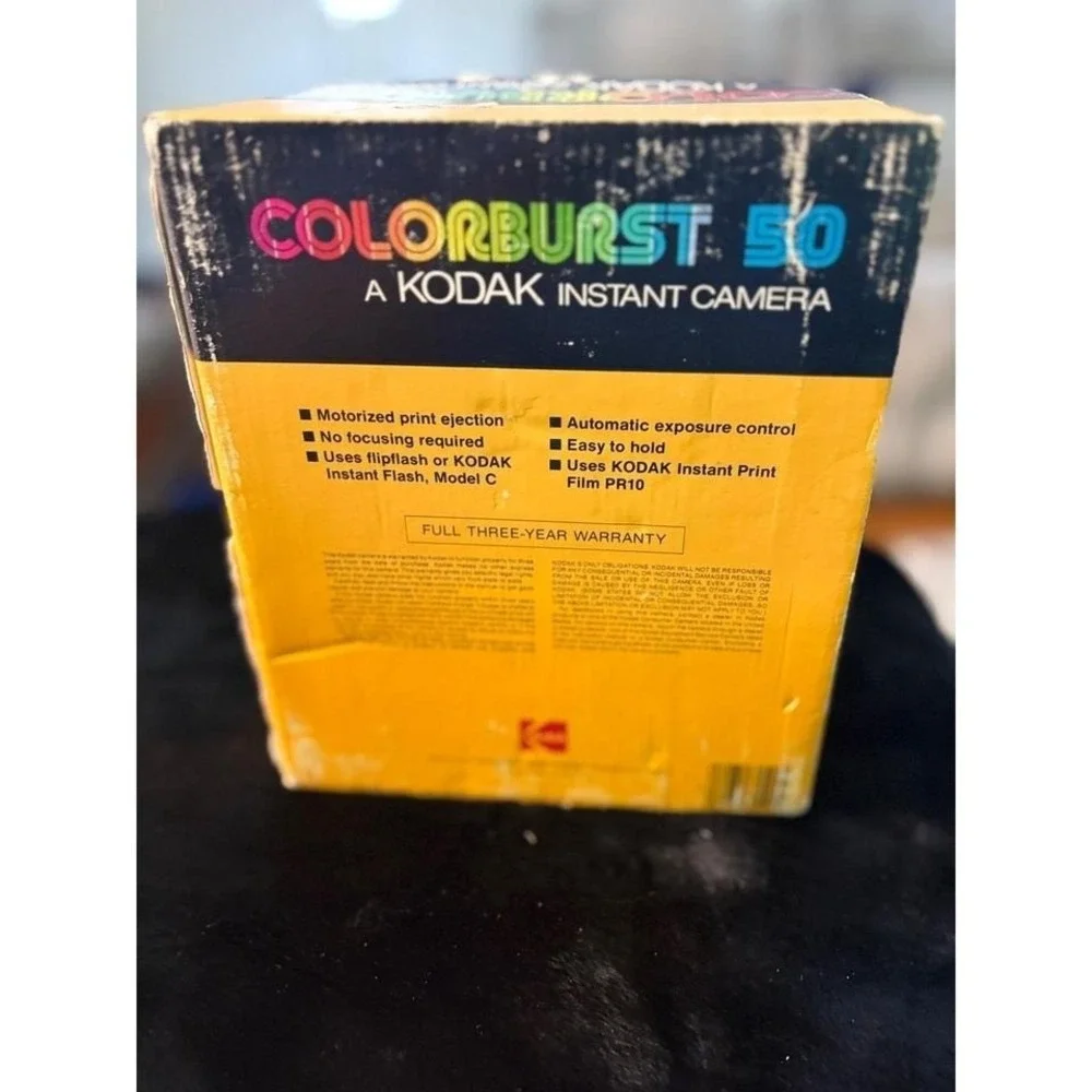 Vintage Kodak Colorburst 50 Instant Camera with Original Box Made in USA